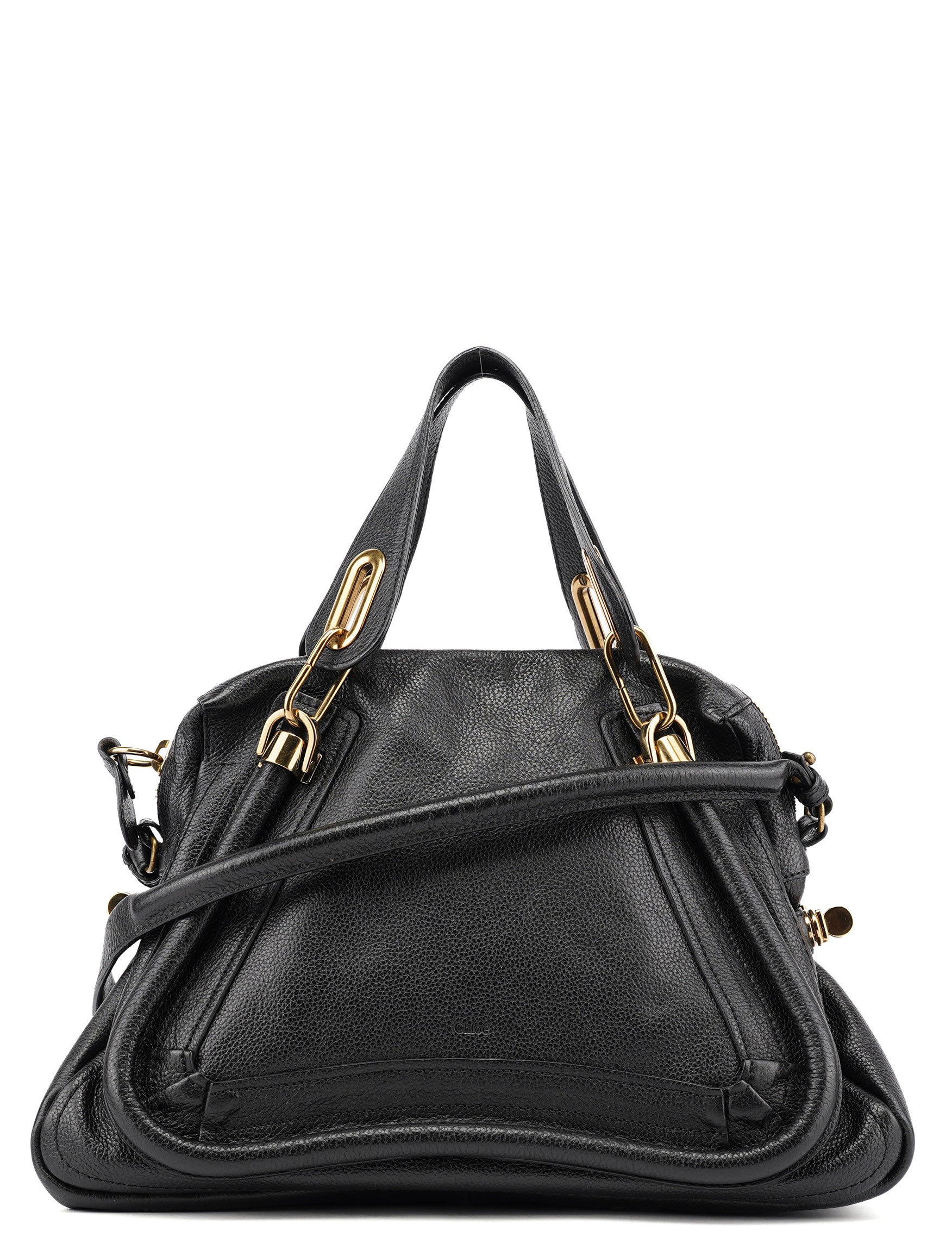 Chloé Sac deux portés Paraty en cuir noir