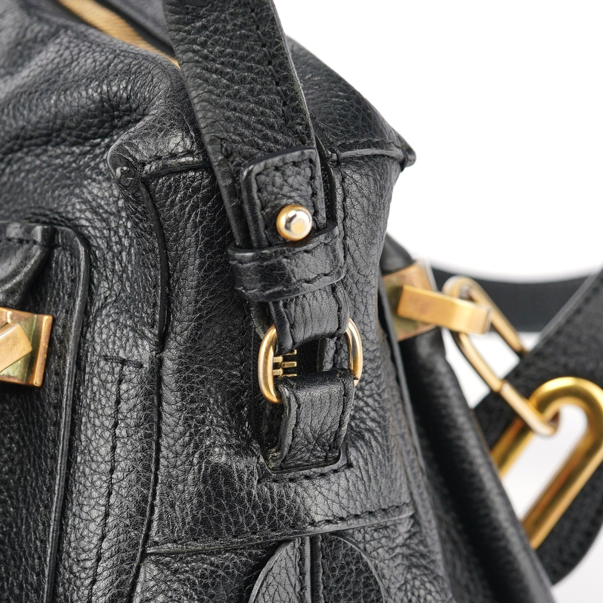 Chloé Sac deux portés Paraty en cuir noir