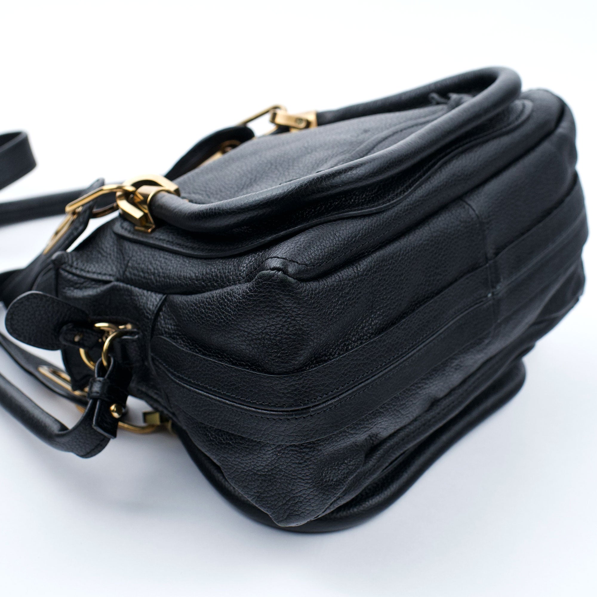Chloé Sac deux portés Paraty en cuir noir