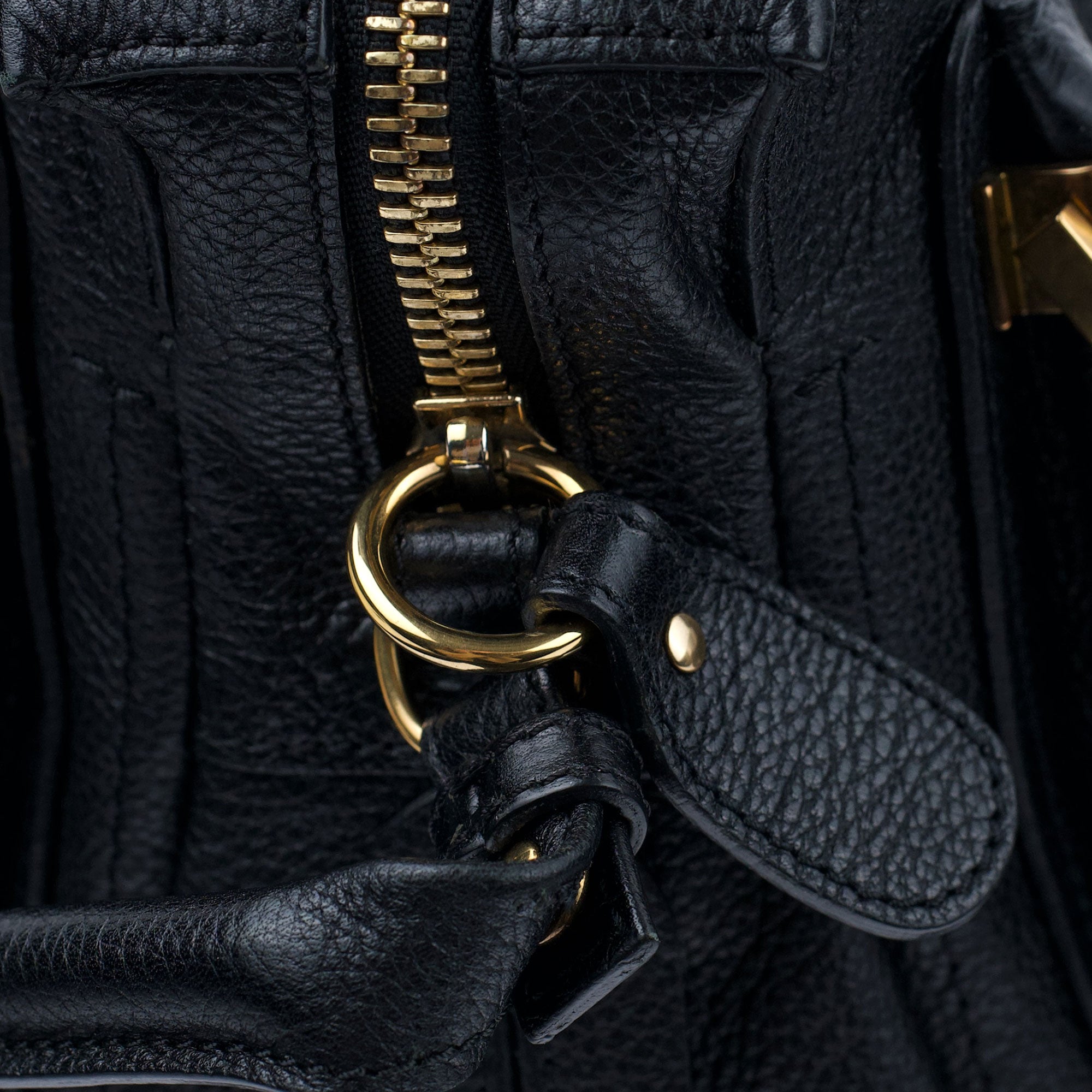 Chloé Sac deux portés Paraty en cuir noir