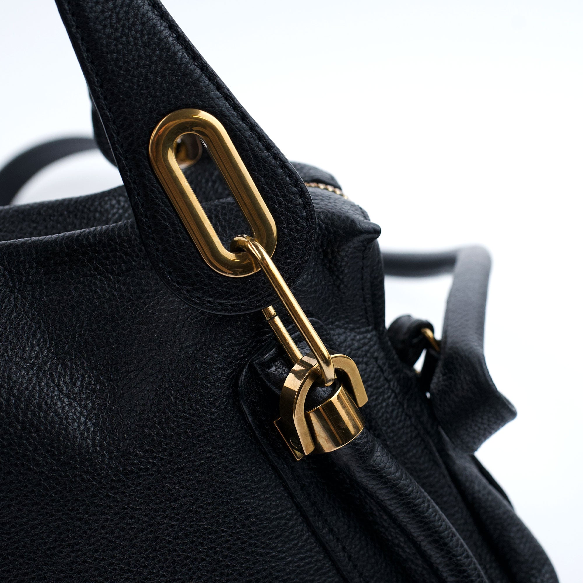 Chloé Sac deux portés Paraty en cuir noir