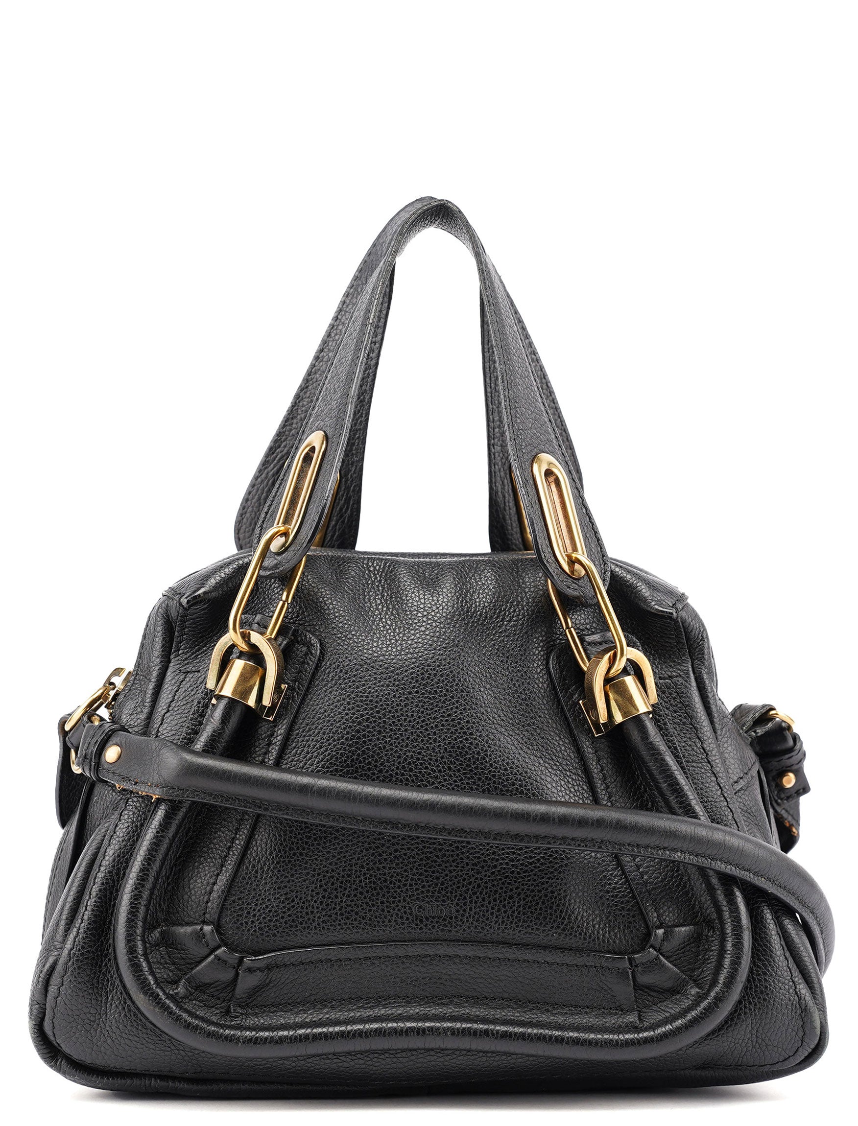 Chloé Sac deux portés Paraty en cuir noir