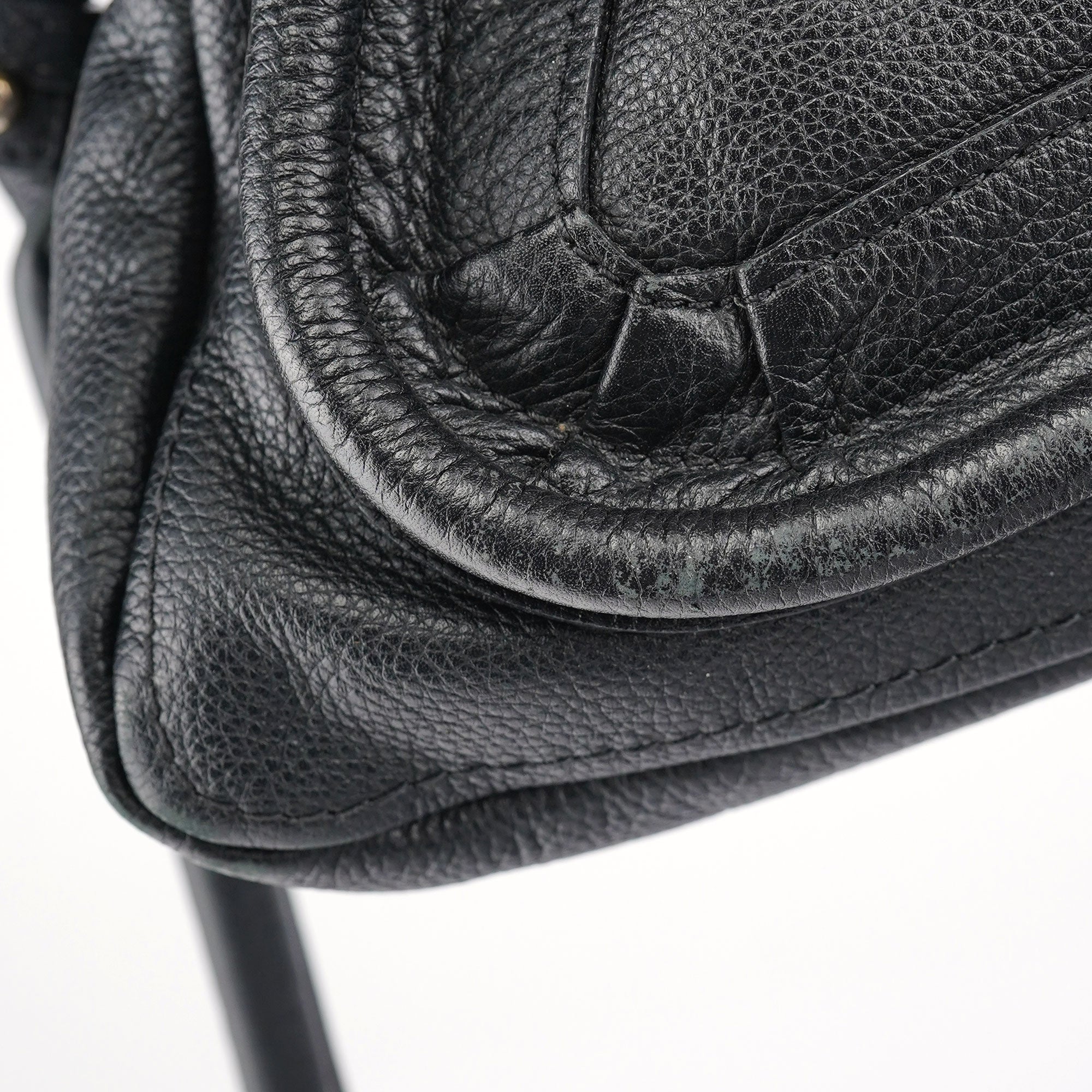 Chloé Black Leather Paraty 2-Way Shoulder Bag