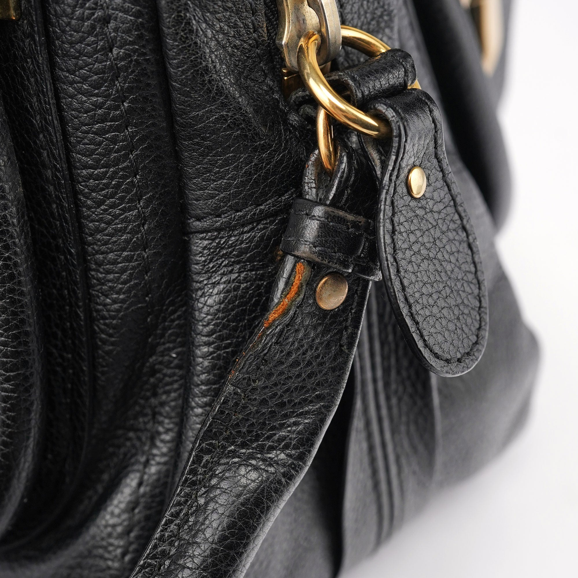 Chloé Sac deux portés Paraty en cuir noir