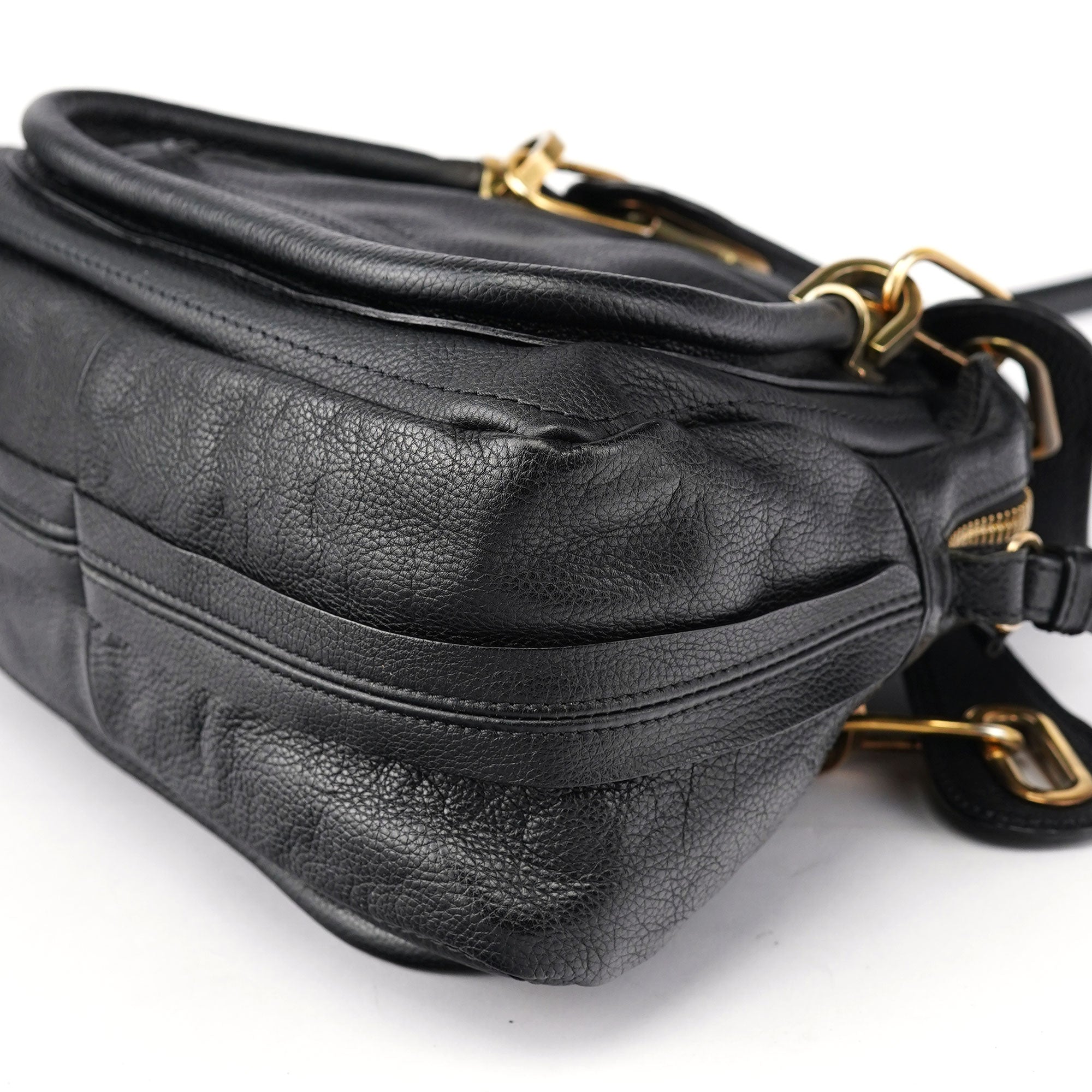 Chloé Sac deux portés Paraty en cuir noir