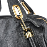 Chloé Sac deux portés Paraty en cuir noir