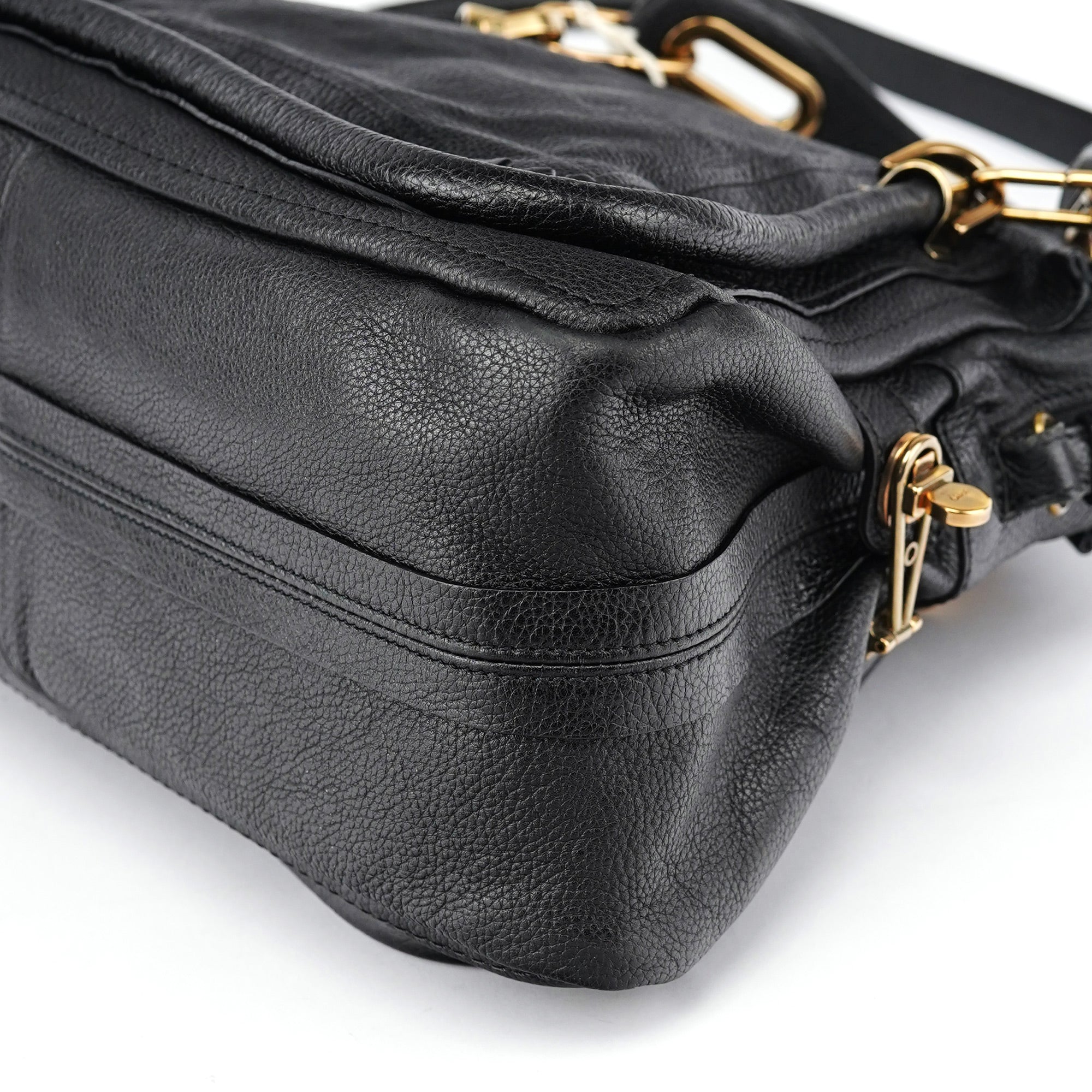 Chloé Sac deux portés Paraty en cuir noir