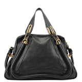 Chloé Sac deux portés Paraty en cuir noir