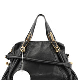 Chloé Sac deux portés Paraty en cuir noir