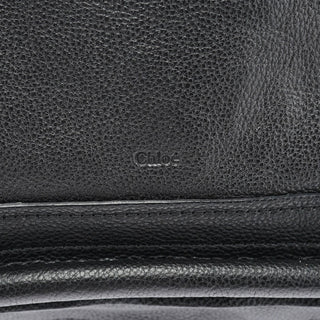Chloé Black Leather Paraty 2-Way Shoulder Bag