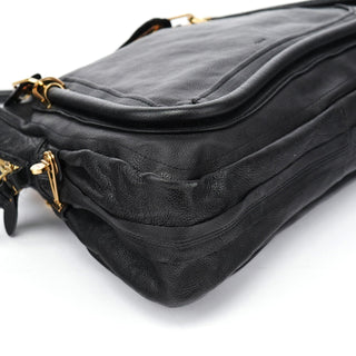 Chloé Black Leather Paraty 2-Way Shoulder Bag