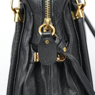 Chloé Black Leather Paraty 2-Way Shoulder Bag