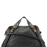 Chloé Black Leather Paraty 2-Way Shoulder Bag