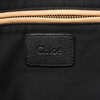 Chloé Black Leather Paraty 2-Way Shoulder Bag