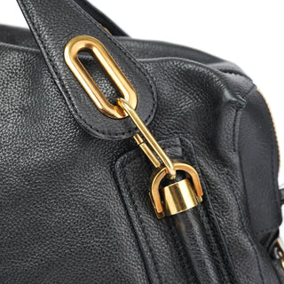 Chloé Black Leather Paraty 2-Way Shoulder Bag