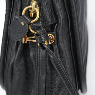 Chloé Black Leather Paraty 2-Way Shoulder Bag