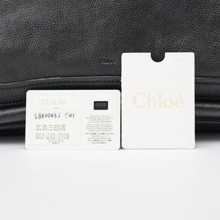 Chloé Black Leather Paraty 2-Way Shoulder Bag