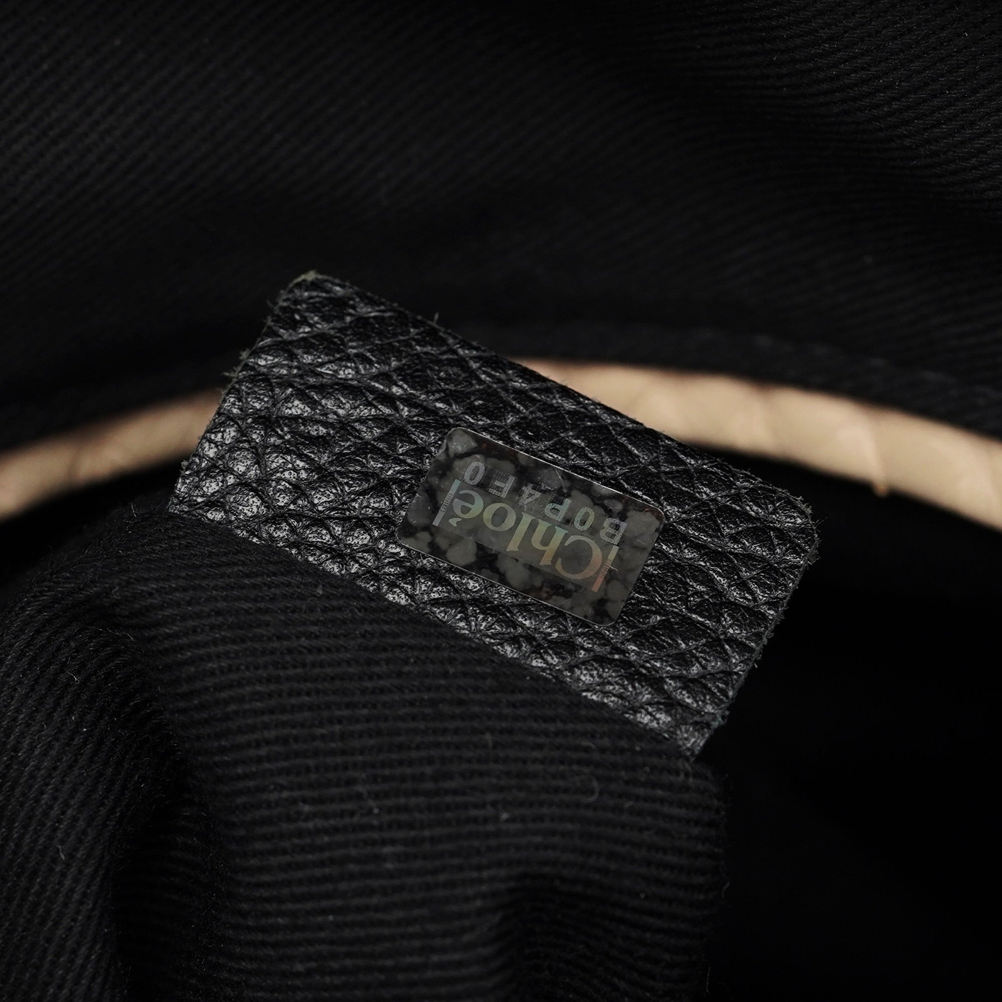 Chloé Sac deux portés Paraty en cuir noir