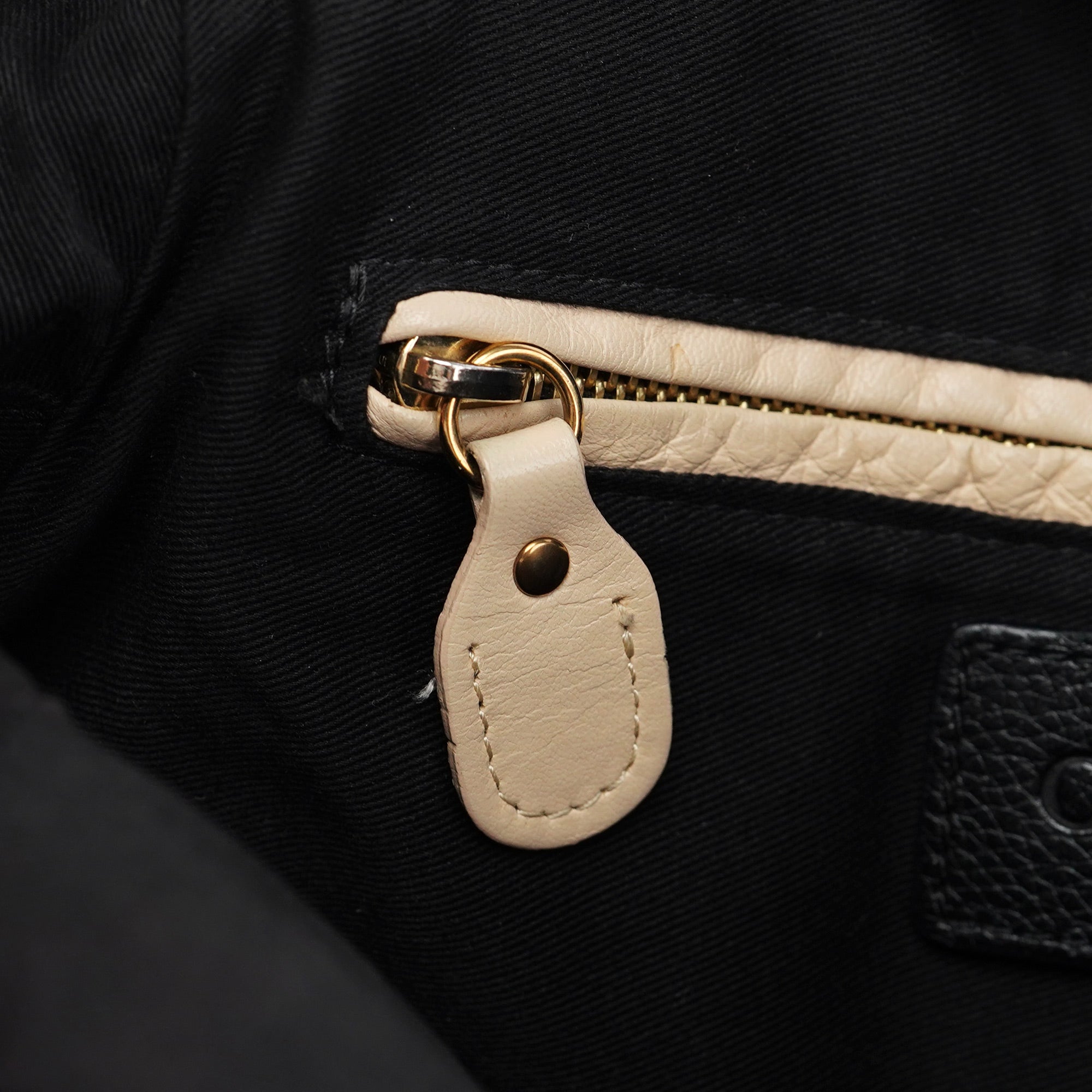 Chloé Sac deux portés Paraty en cuir noir