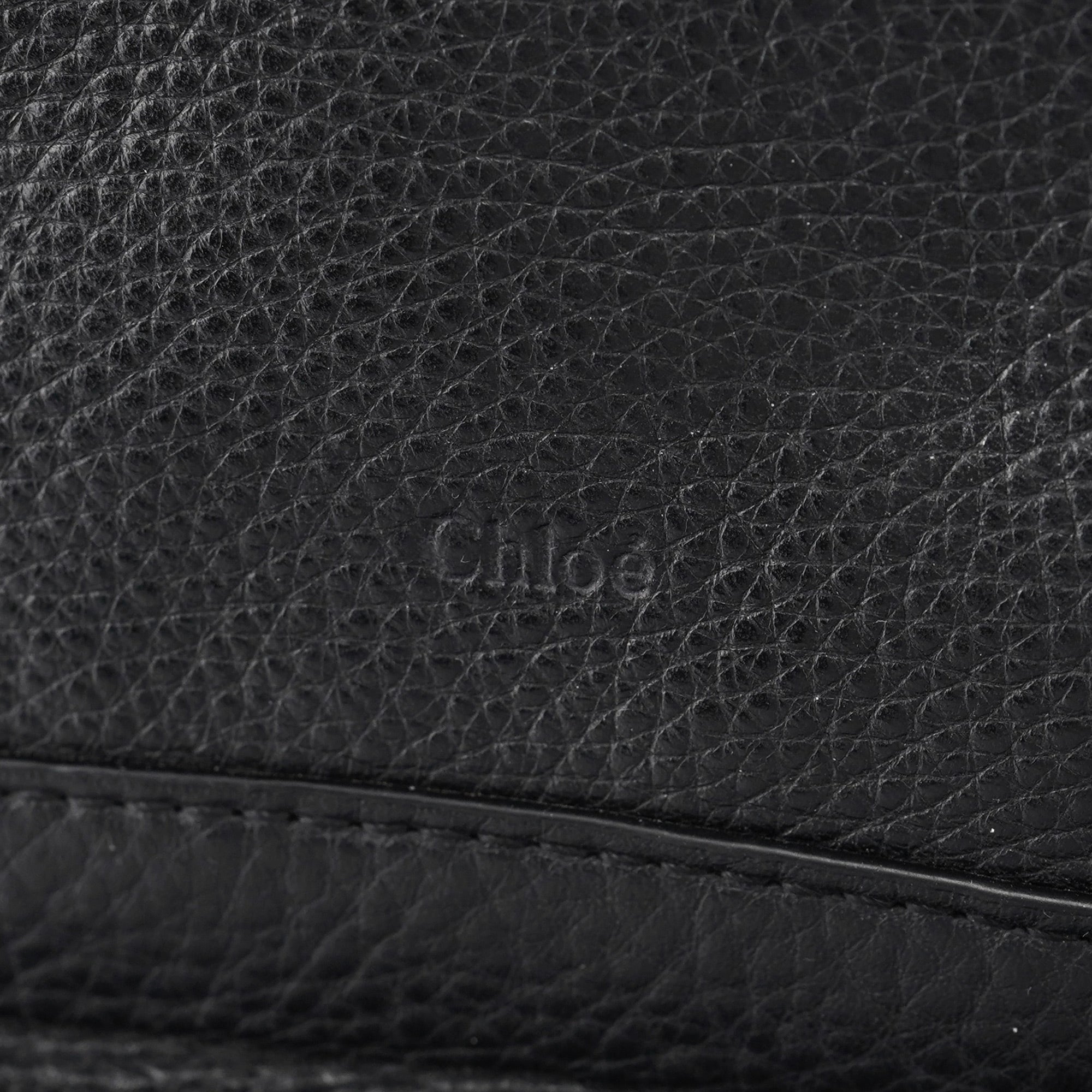 Chloé Black Leather Paraty 2-Way Shoulder Bag