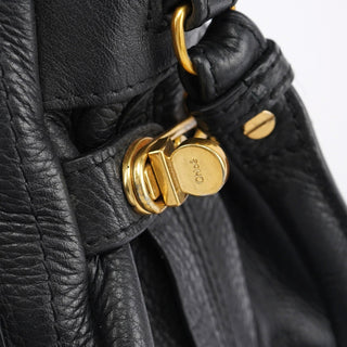Chloé Black Leather Paraty 2-Way Shoulder Bag