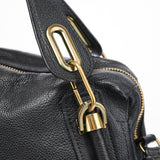 Chloé Black Leather Paraty 2-Way Shoulder Bag
