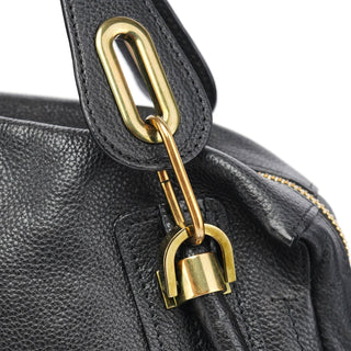 Chloé Black Leather Paraty 2-Way Shoulder Bag
