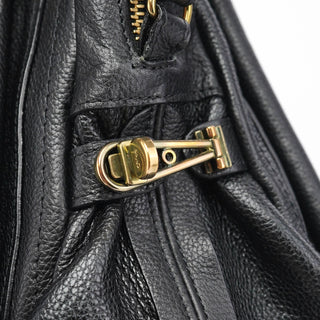 Chloé Black Leather Paraty 2-Way Shoulder Bag