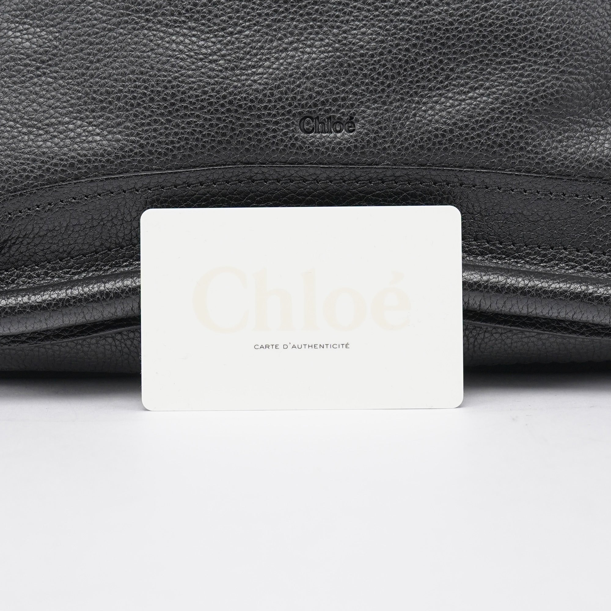 Chloé Black Leather Paraty 2-Way Shoulder Bag