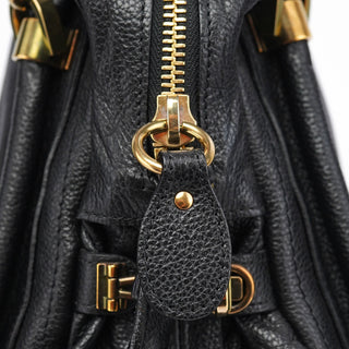 Chloé Black Leather Paraty 2-Way Shoulder Bag