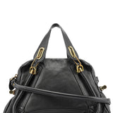 Chloé Black Leather Paraty 2-Way Shoulder Bag