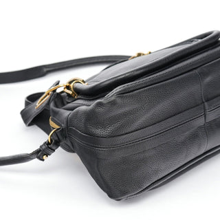 Chloé Black Leather Paraty 2-Way Shoulder Bag