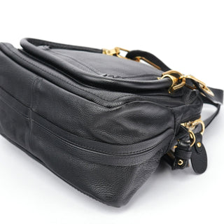 Chloé Black Leather Paraty 2-Way Shoulder Bag