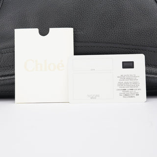 Chloé Black Leather Paraty 2-Way Shoulder Bag