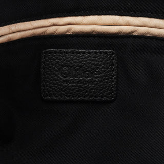 Chloé Black Leather Paraty 2-Way Shoulder Bag