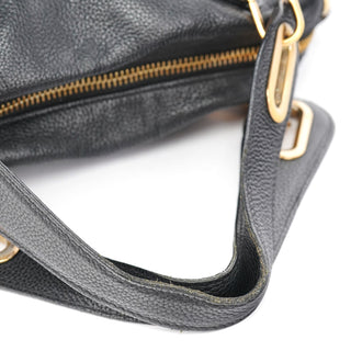 Chloé Black Leather Paraty 2-Way Shoulder Bag