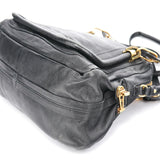 Chloé Black Leather Paraty 2-Way Shoulder Bag