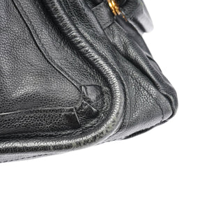 Chloé Black Leather Paraty 2-Way Shoulder Bag
