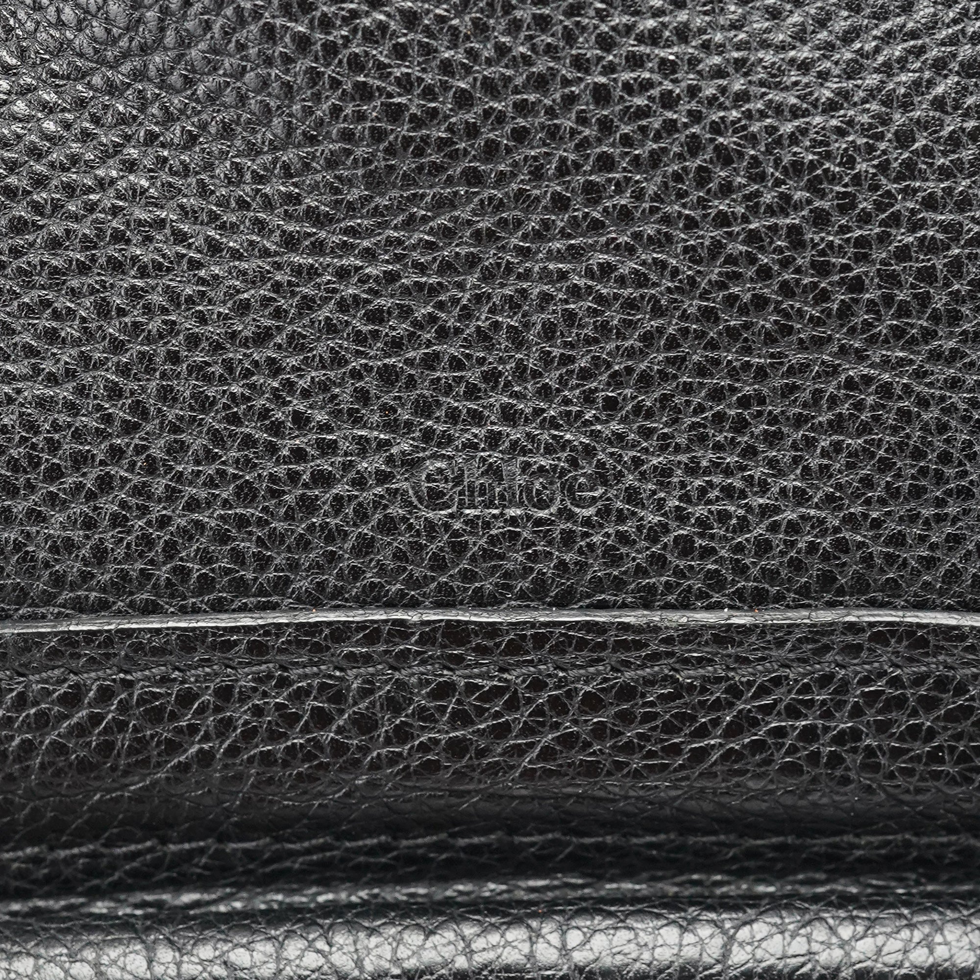 Chloé Black Leather Paraty 2-Way Shoulder Bag