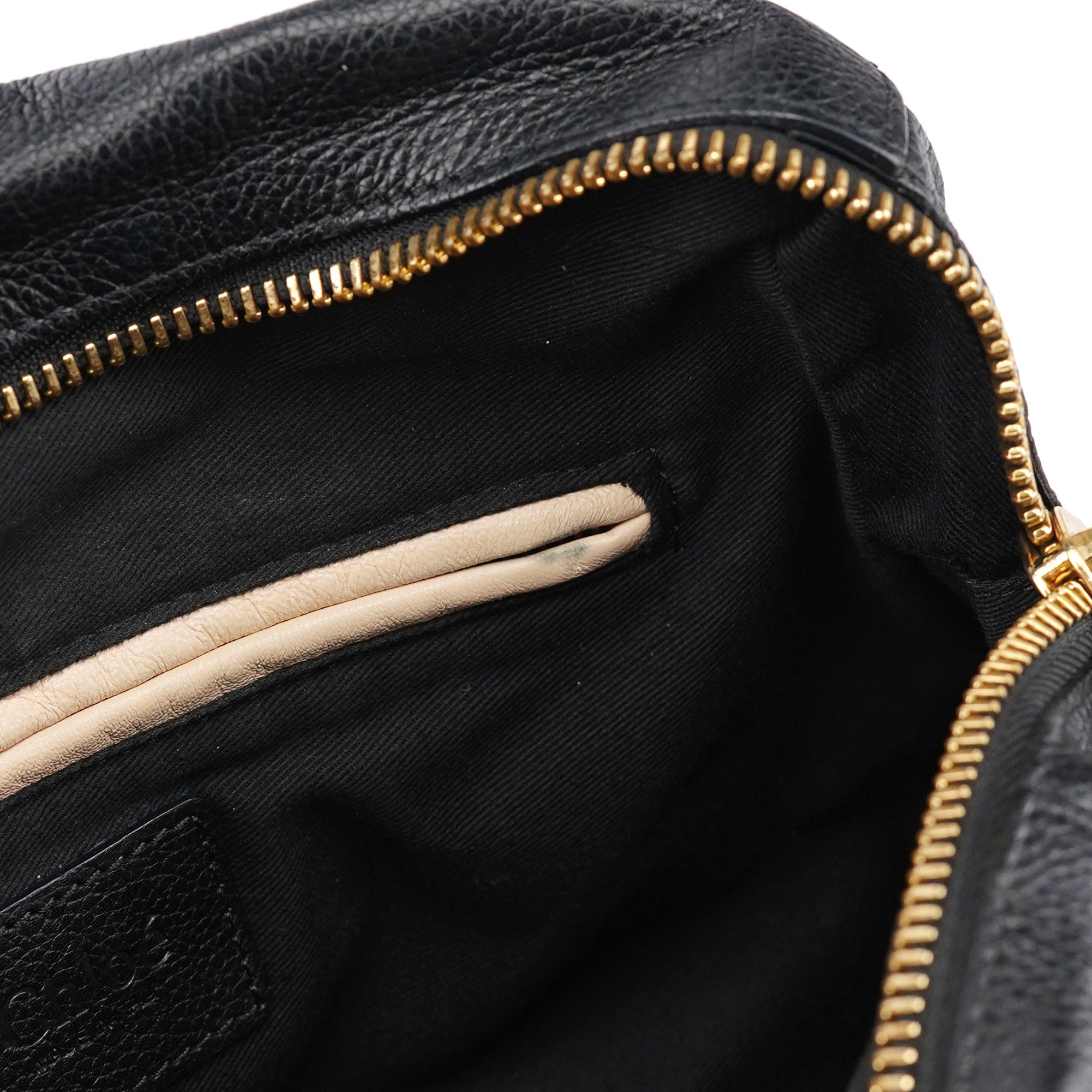 Chloé Black Leather Paraty 2-Way Shoulder Bag