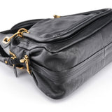 Chloé Black Leather Paraty 2-Way Shoulder Bag