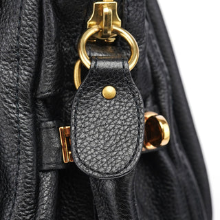 Chloé Black Leather Paraty 2-Way Shoulder Bag
