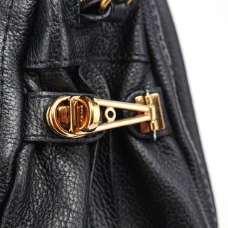 Chloé Black Leather Paraty 2-Way Shoulder Bag
