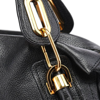 Chloé Black Leather Paraty 2-Way Shoulder Bag