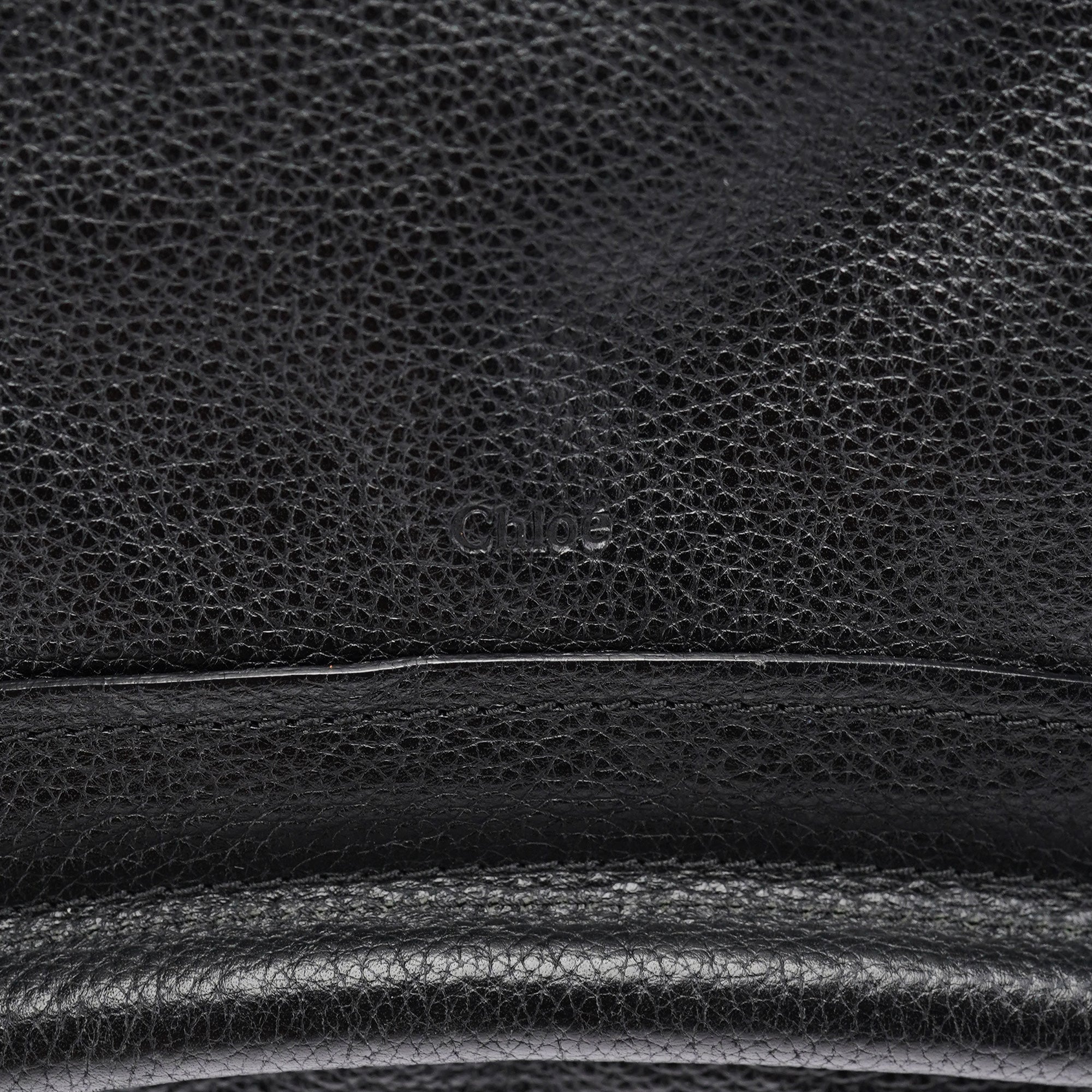 Chloé Black Leather Paraty 2-Way Shoulder Bag