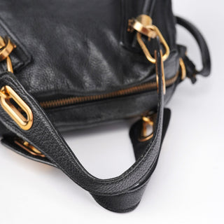 Chloé Black Leather Paraty 2-Way Shoulder Bag