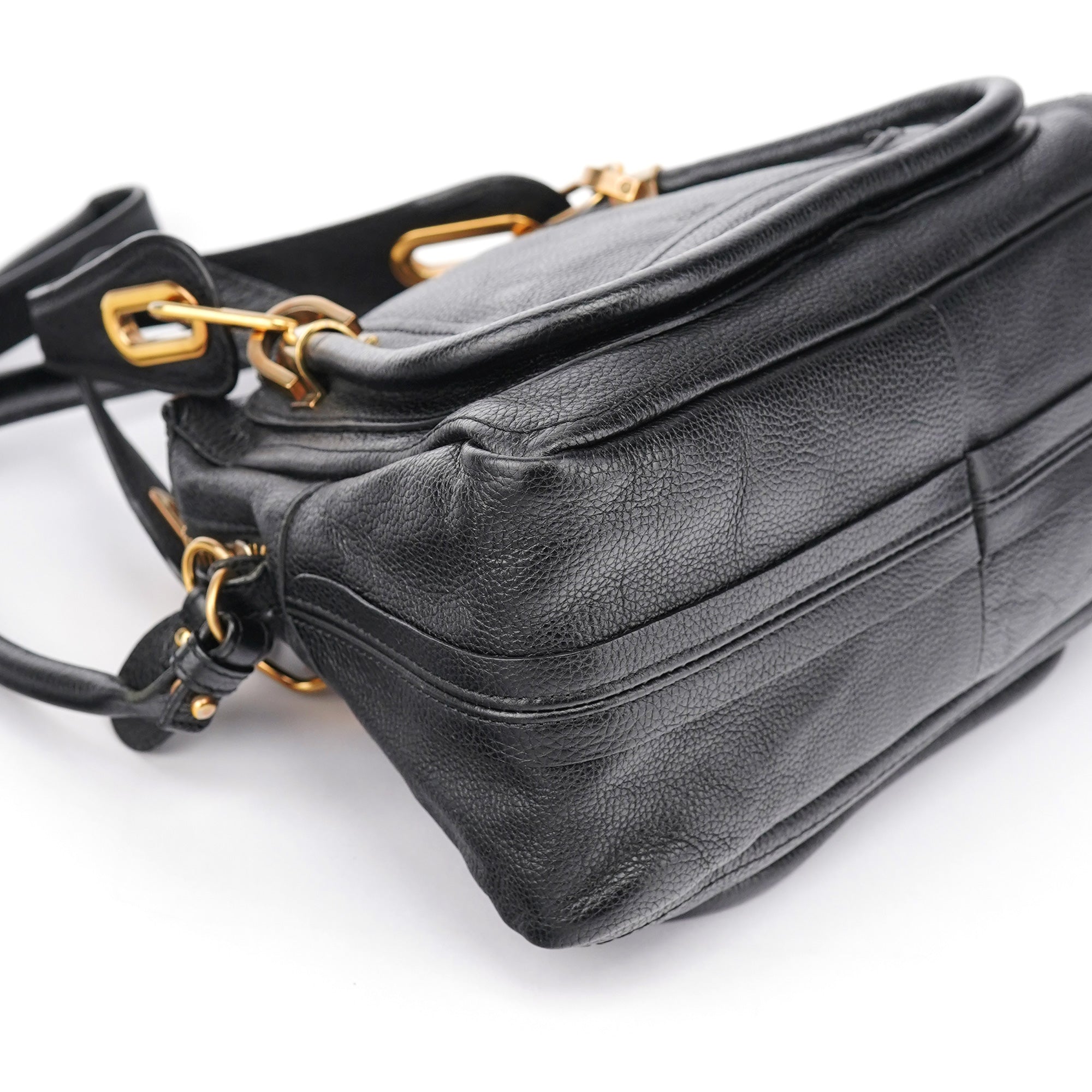 Chloé Sac deux portés Paraty en cuir noir