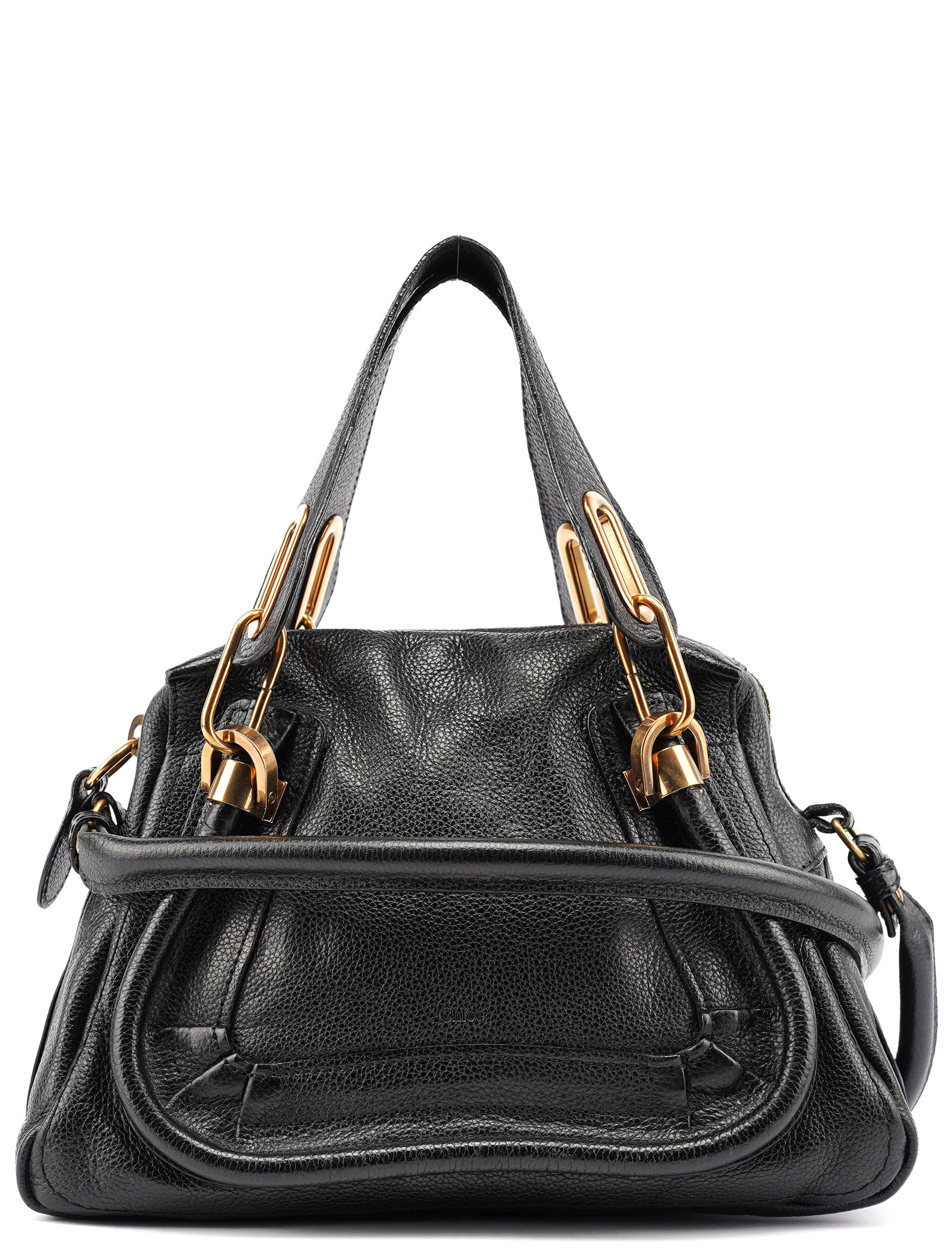 Chloé Paraty Shoulder Bag 2way ric Chloé Black Leather Paraty 2-Way Shoulder Bag – Rediscover