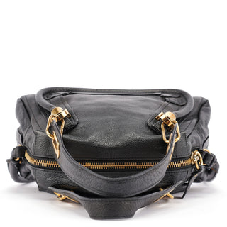 Chloe Black Leather Paraty 2-Way Shoulder Bag