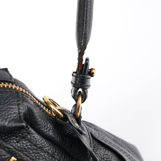 Chloe Black Leather Paraty 2-Way Shoulder Bag